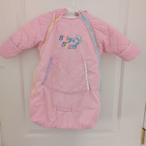 Vintage Babg B'gosh Pink Snow Suit With Embroidered Detail